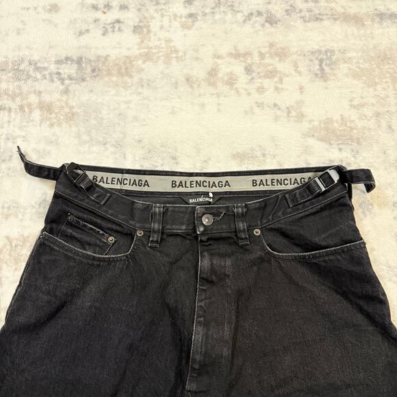 Authentic Balenciaga 2022 Baggy Jeans Sz L - Picture 2 of 8